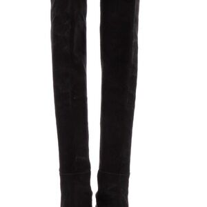 Stuart Weitzman Sleek Black Over-the-Knee Boots